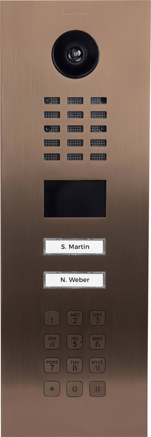 DoorBird D2102KV Interphone Ethernet Station extérieure Bronze