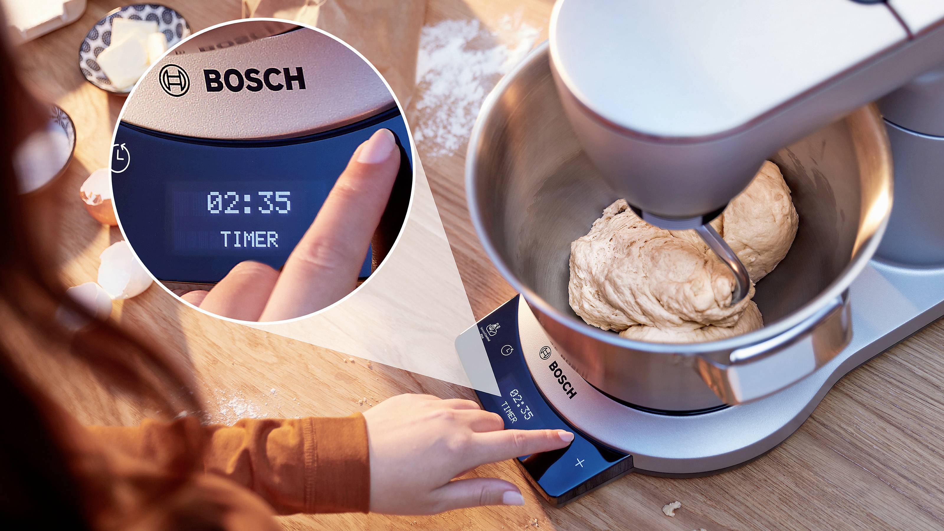 Bosch Küchenmaschine Serie 8 OptiMUM, 1600 Watt, silber Robot de cuisine acier inoxydable