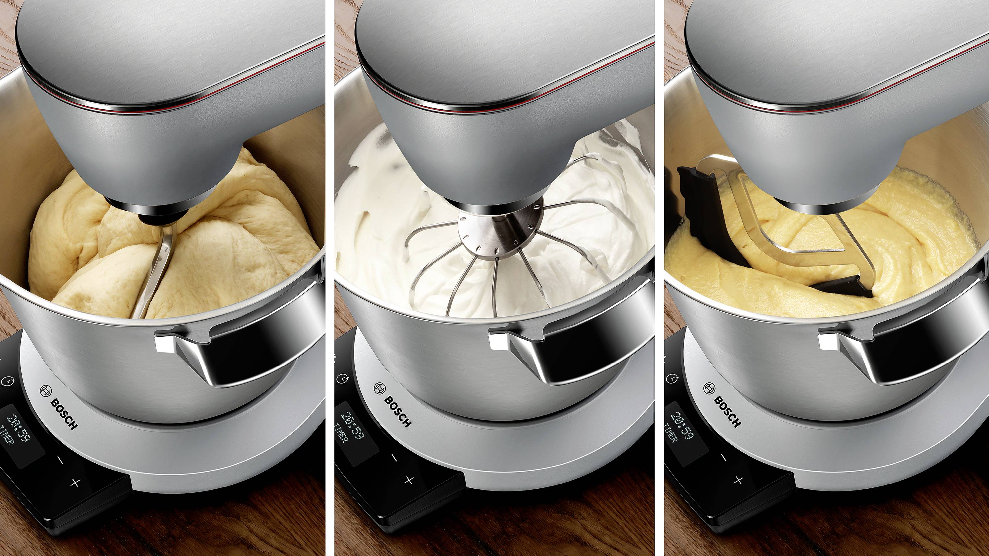 Bosch Küchenmaschine Serie 8 OptiMUM, 1600 Watt, silber Robot de cuisine acier inoxydable