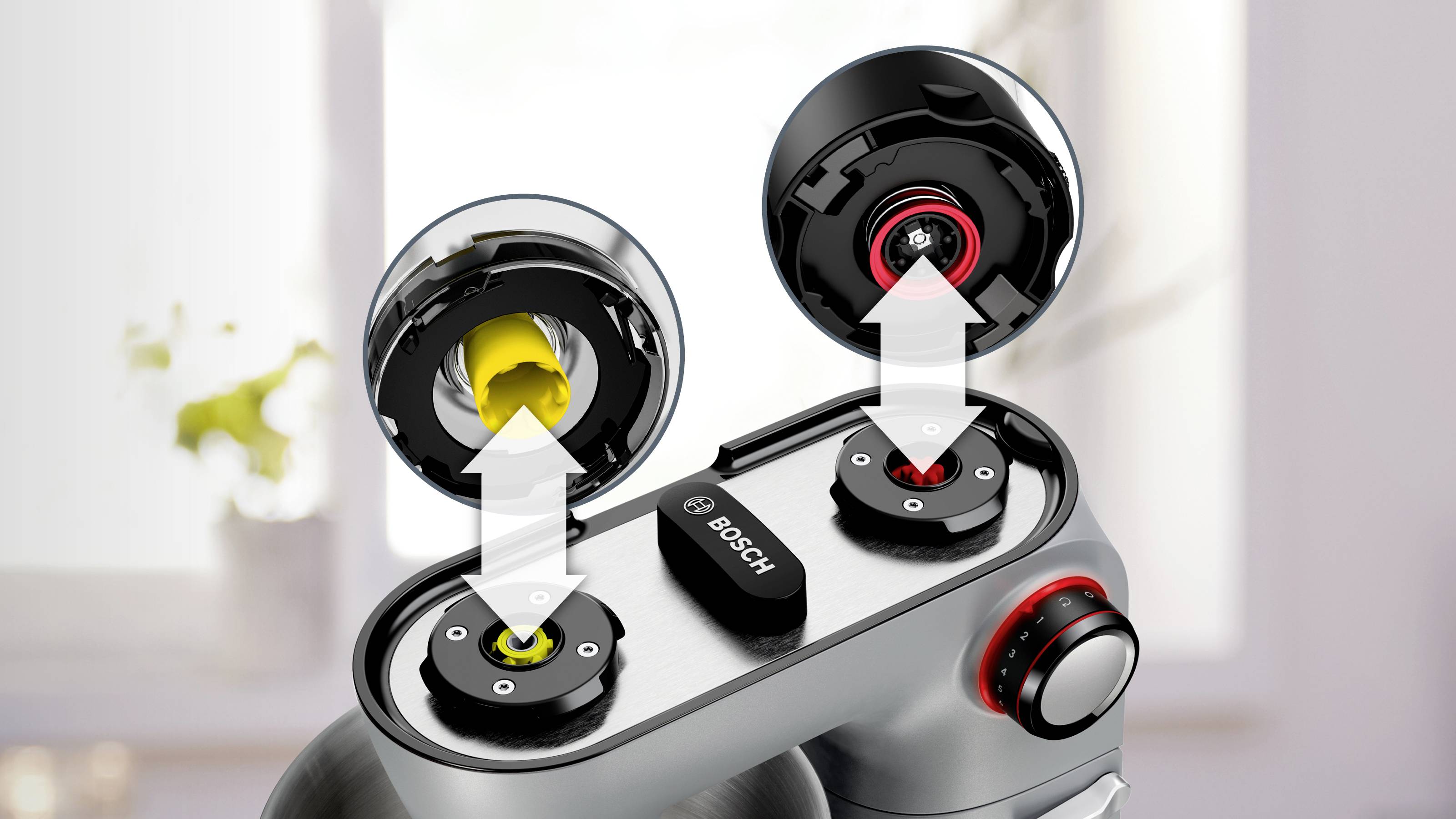 Bosch Küchenmaschine Serie 8 OptiMUM, 1600 Watt, silber Robot de cuisine acier inoxydable