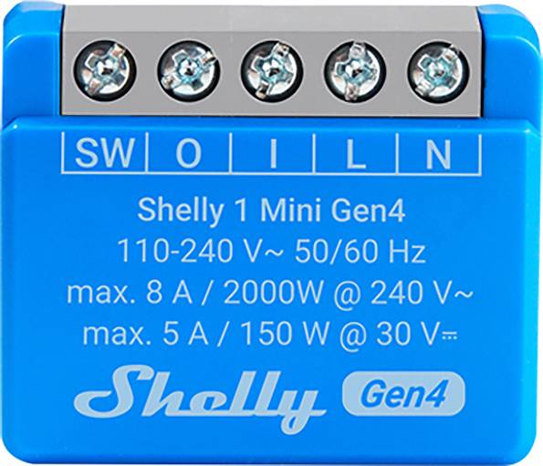 Shelly 1 Mini Gen4 Commutateur sans fil