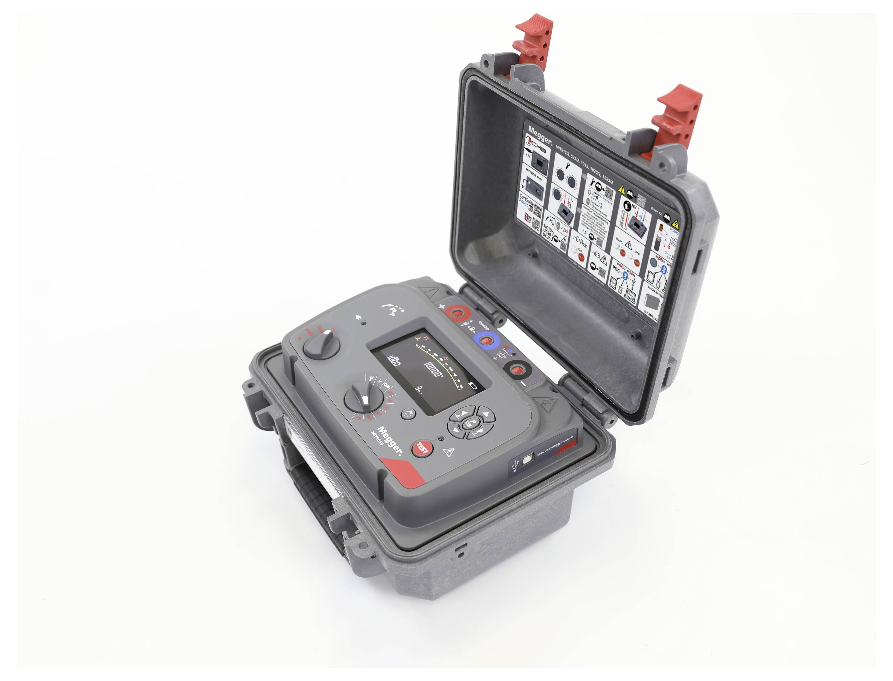 Megger MIT1015-EU ESSENTIAL 10kV IRT 2024 PIP Appareil de mesure de l'isolation 5000 V, 10000 V 20 TΩ