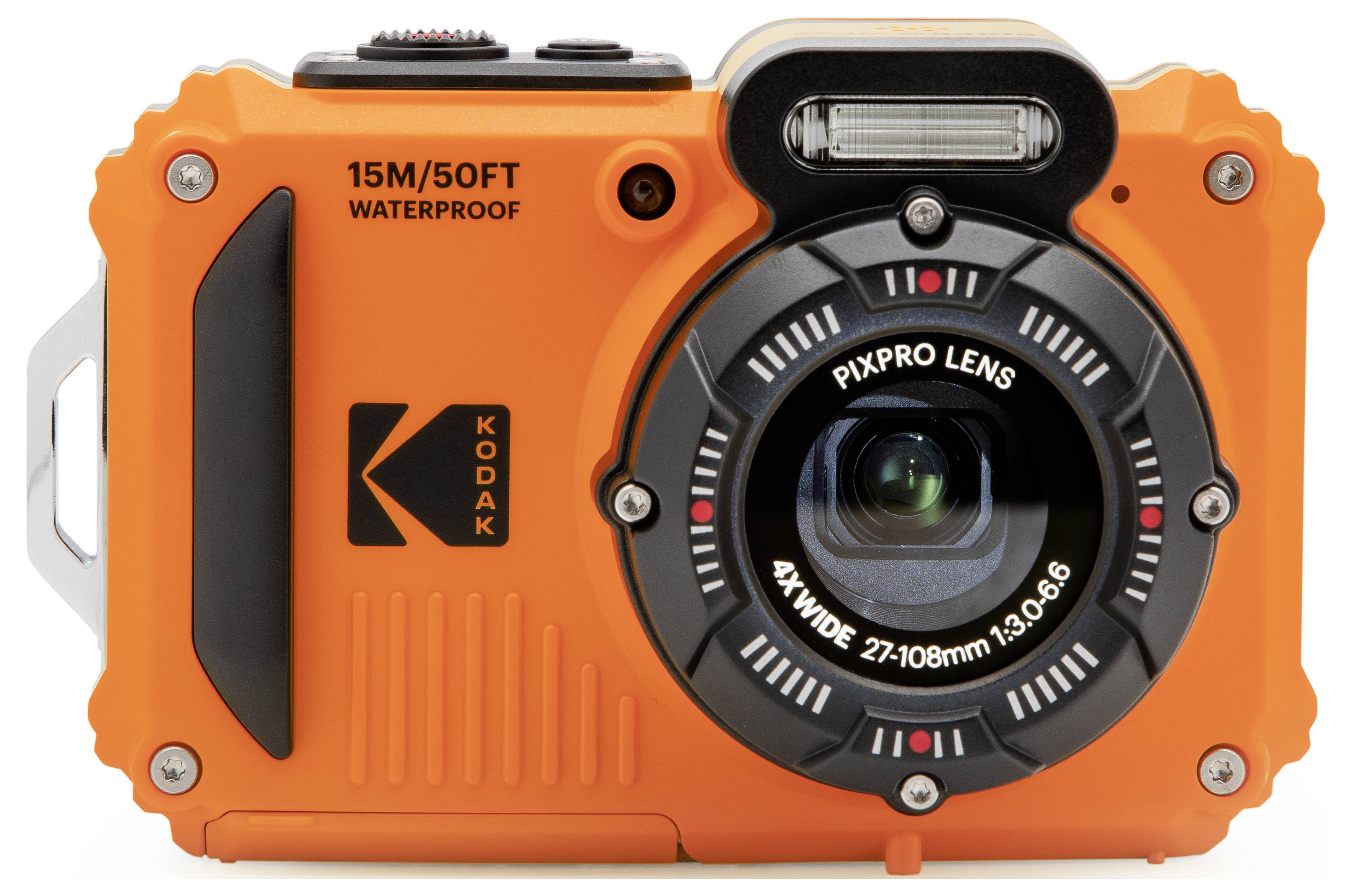 Kodak Appareil photo numérique 15 Mill. pixel Zoom optique: 4 x orange avec accu, flash, carte mémoire stabilisation d'image
