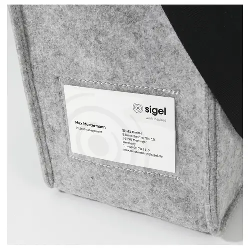 Sigel Sacoche Desk Sharing Bag Classic M Feutre synthétique gris clair (l x H x P) 36 x 28 x 15 cm Dimension maximale: 39,1 cm Sigel Sacoche Desk Sharing Bag Classic M Feutre synthétique gris clair (l x H x P) 36 x 28 x 15 cm Dimension maximale: 39,1 cm