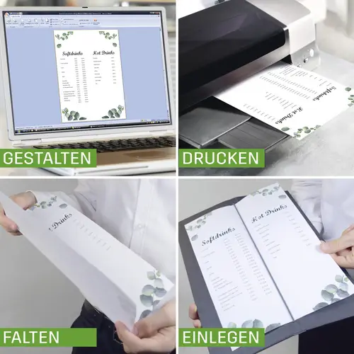 Sigel GM100 Getränke-Mappe 1/2 DIN A4 1 pc(s) inkl. 2 Doppel-Transparenthüllen für 8 Seiten, reliure élastique noir Sigel GM100 Getränke-Mappe 1/2 DIN A4 1 pc(s) inkl. 2 Doppel-Transparenthüllen für 8 Seiten, reliure élastique noir