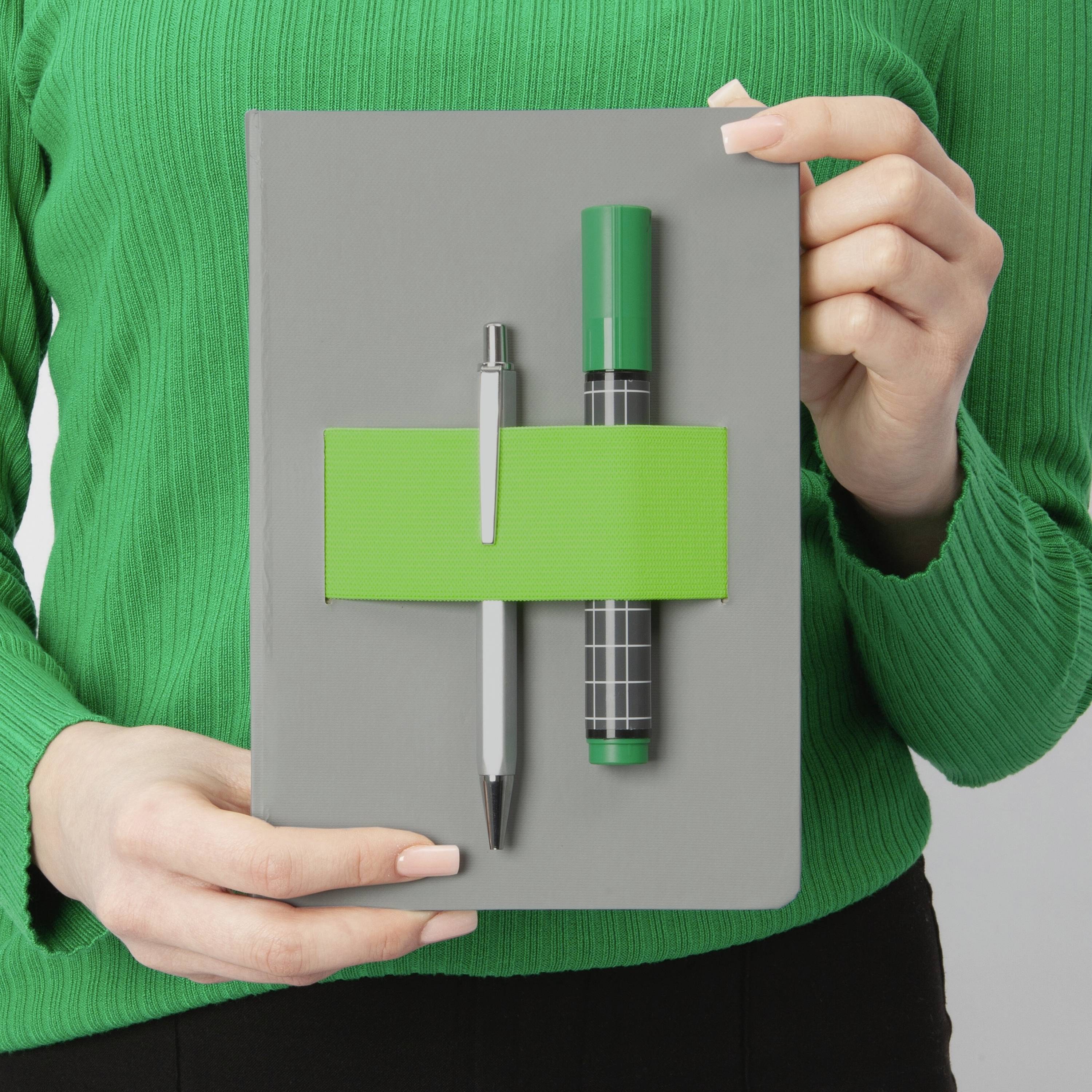 Sigel LS201 Cahier Linescape Hardcover DIN A5 ligné gris clair, vert fluorescent Nombre de pages: 88