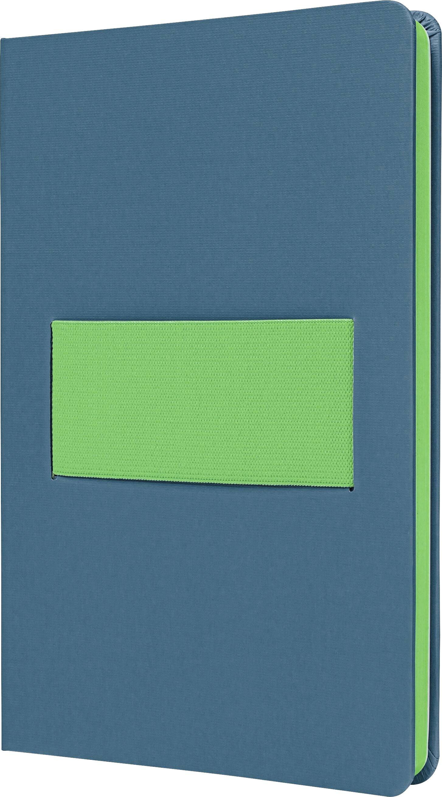 Sigel LS204 Cahier Linescape Hardcover DIN A5 quadrillé bleu moyen, vert fluorescent Nombre de pages: 88 feuille(s)