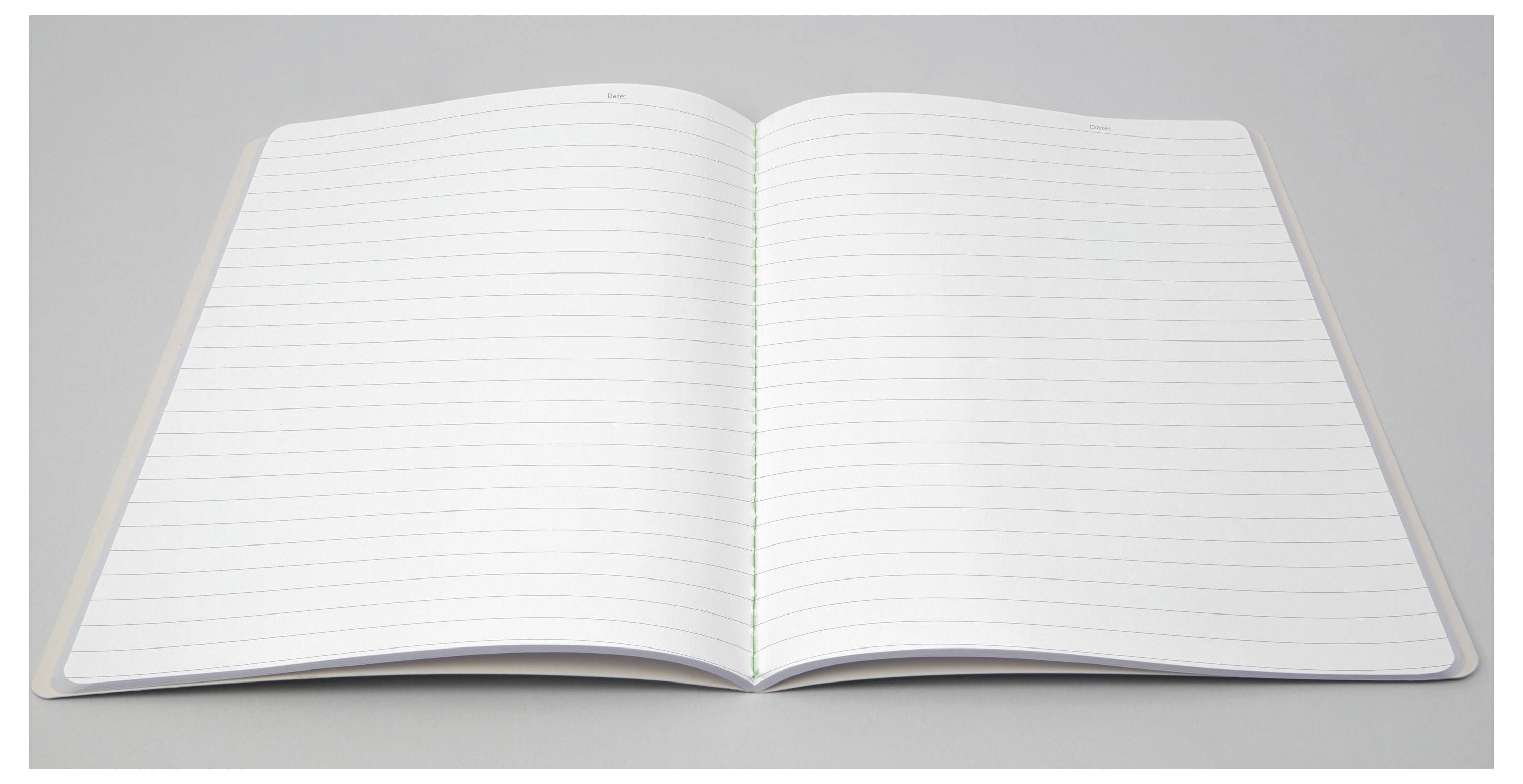 Sigel LS301 Carnet de notes Linescape Softcover 2 pc(s) DIN A5 ligné gris clair, vert fluorescent Nombre de pages: 34