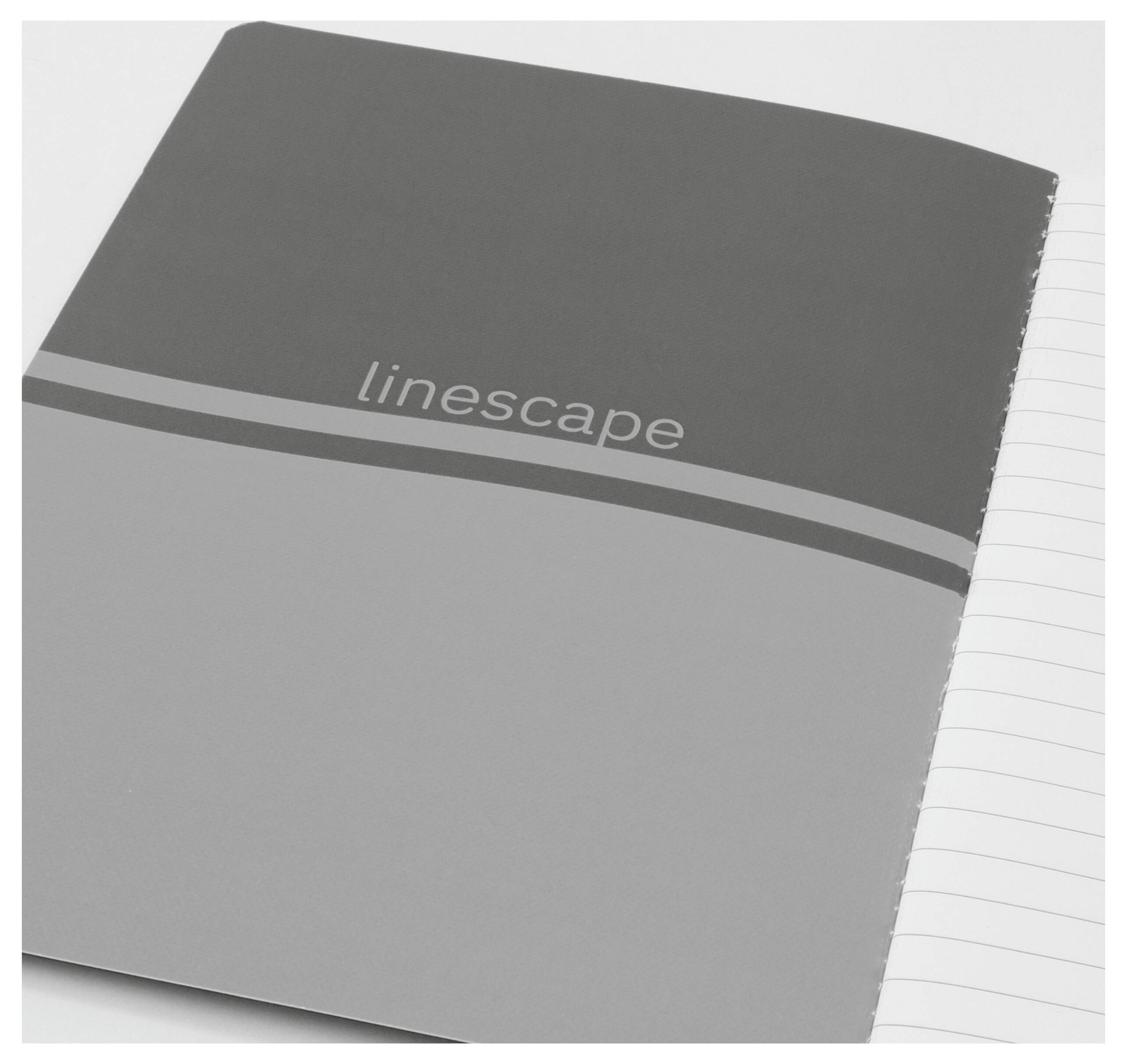Sigel LS307 Carnet de notes Linescape Softcover 2 pc(s) DIN A5 ligné gris foncé, gris clair Nombre de pages: 34