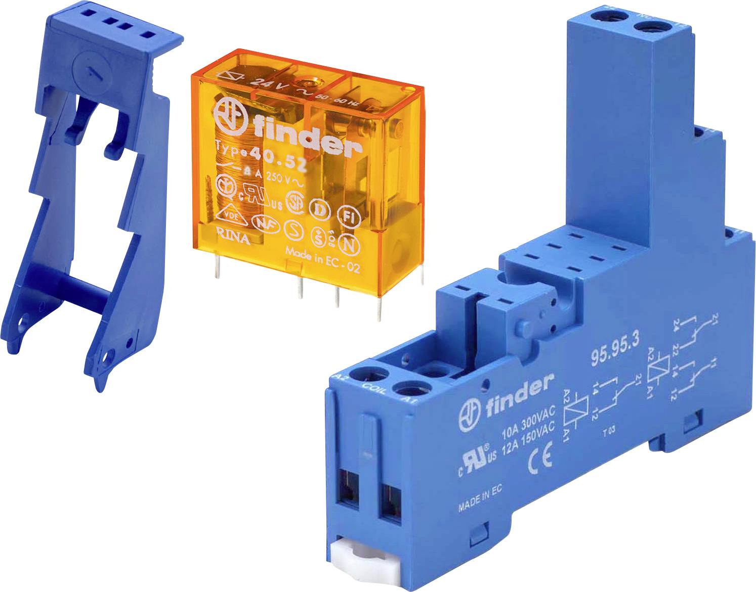 Kit de module de relais de couplage 2 inverseurs 8 A plaqué or dur, bobine 230 V c.a.