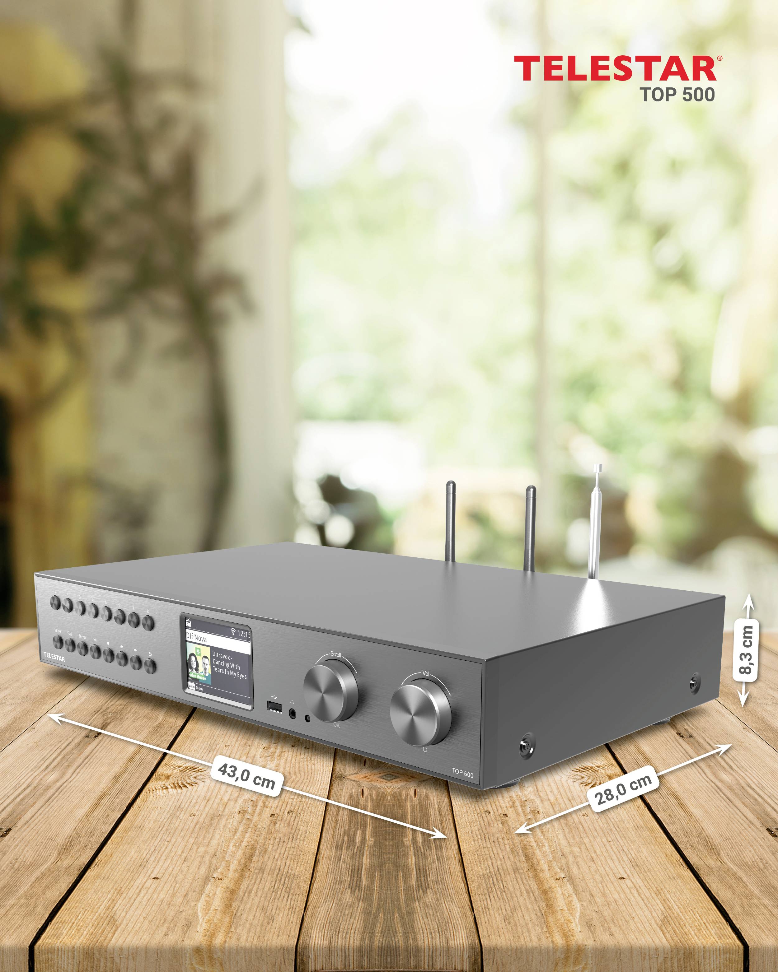 Telestar TOP 500 Schwarz Tuner Hi-Fi noir