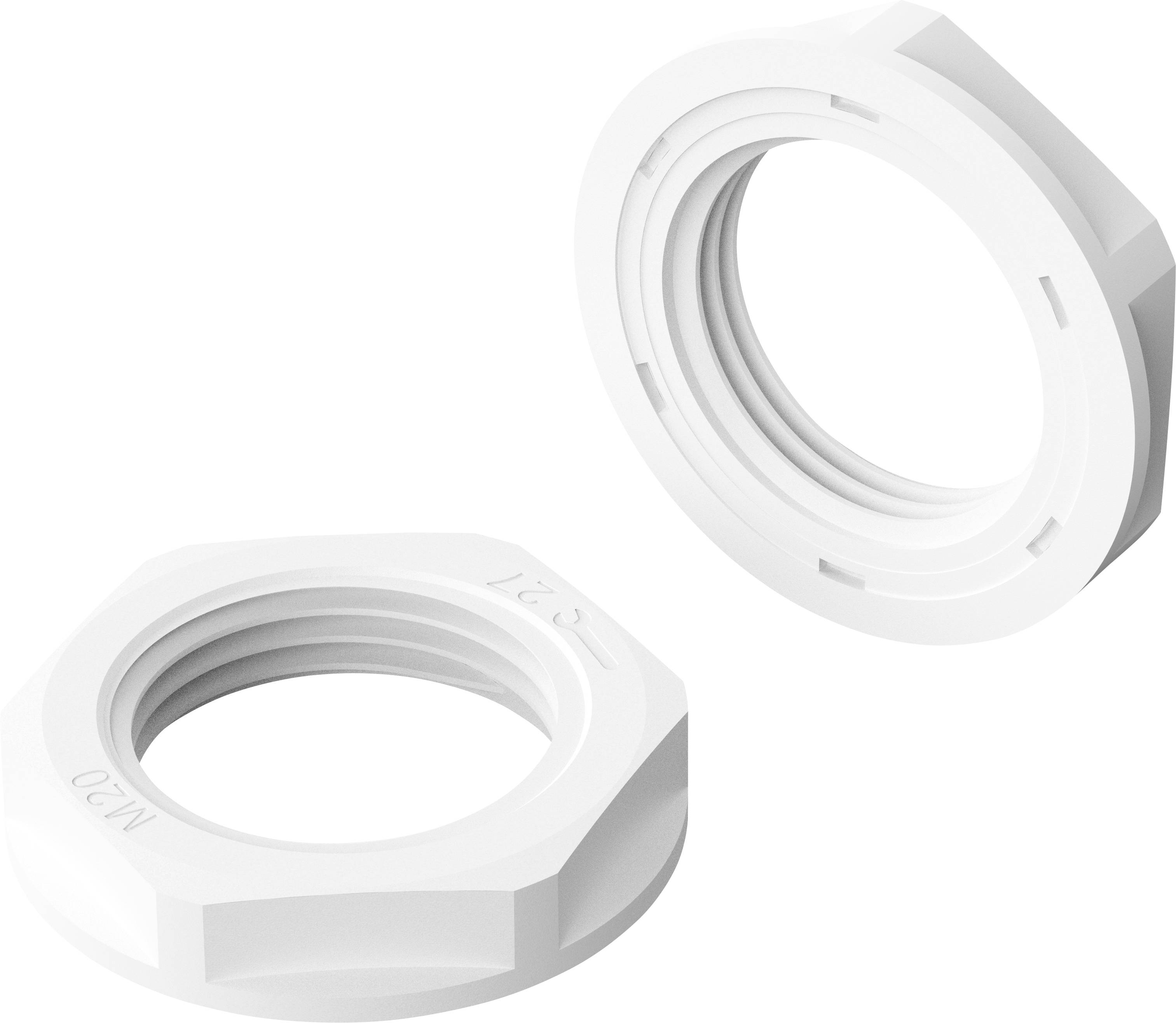 Bopla 52090316 Contre-écrou M20 x 1.5 Polyamide blanc
