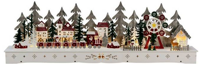 Konstsmide 3246-250 Figurine en bois LED blanc