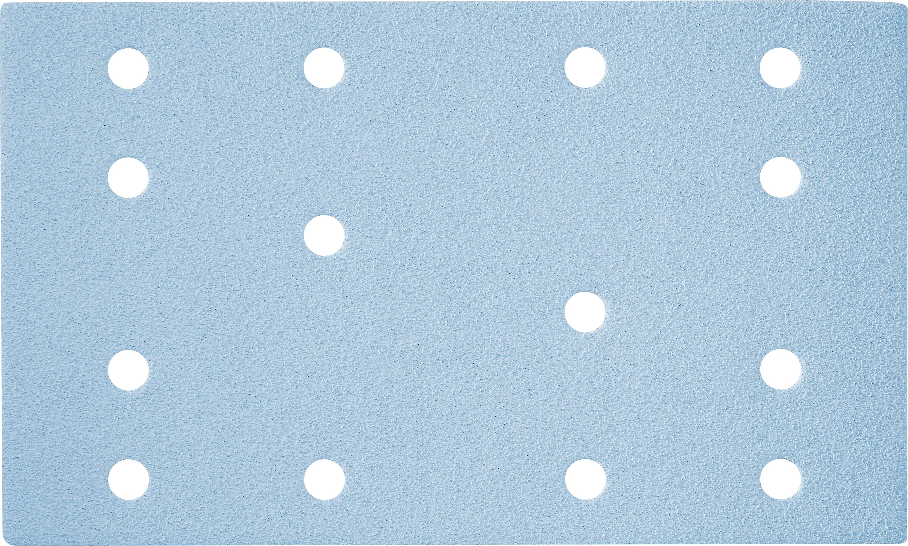 Une surface rectangulaire bleu clair avec une grille de petits points blancs régulièrement espacés.