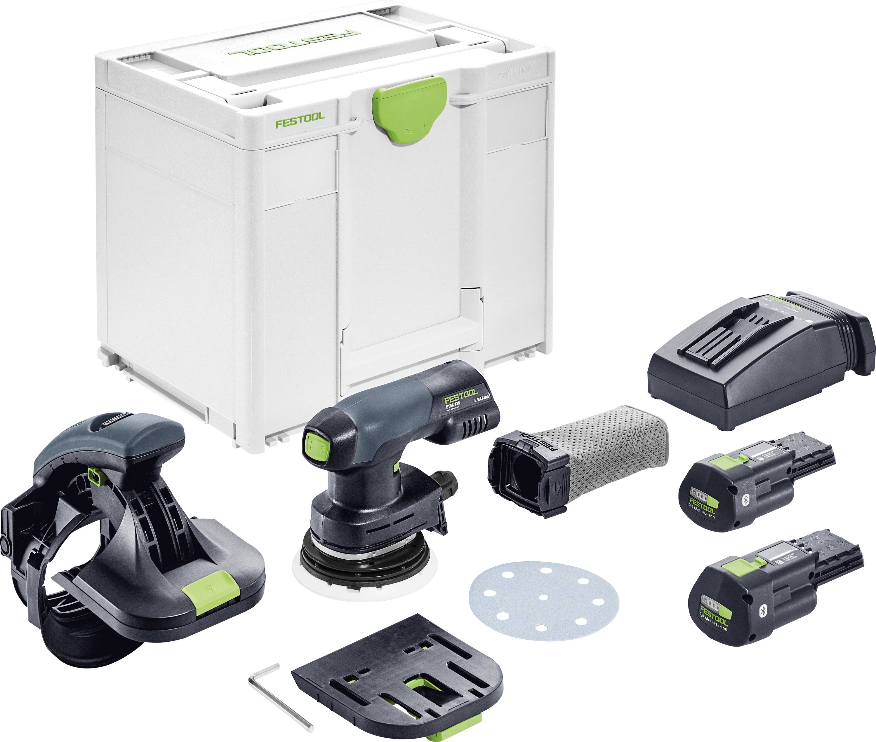 Festool ES-ETSC 125 3,0 I-Plus 577697 Ponceuse de chant sans fil 18 V Ø 125 mm