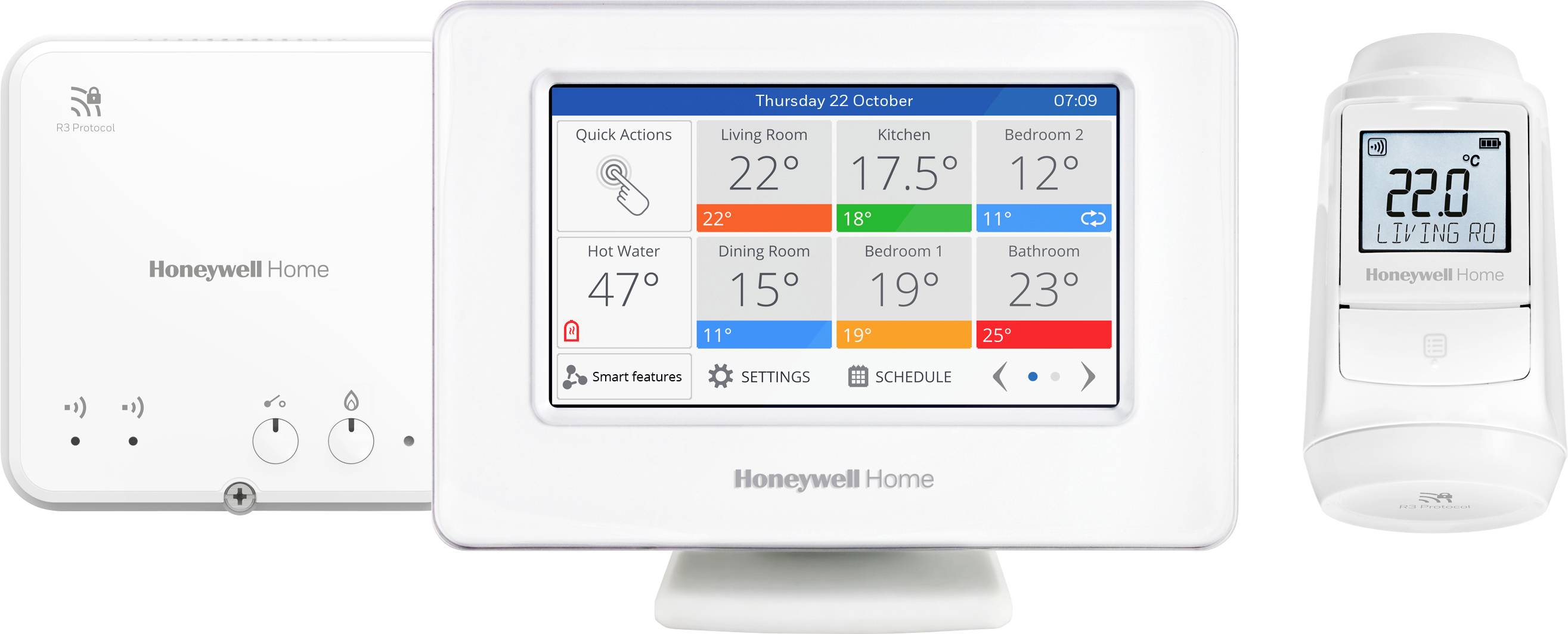 Honeywell Pack de têtes thermostatiques Honeywell evohome EVO-HOUSE-PLUS