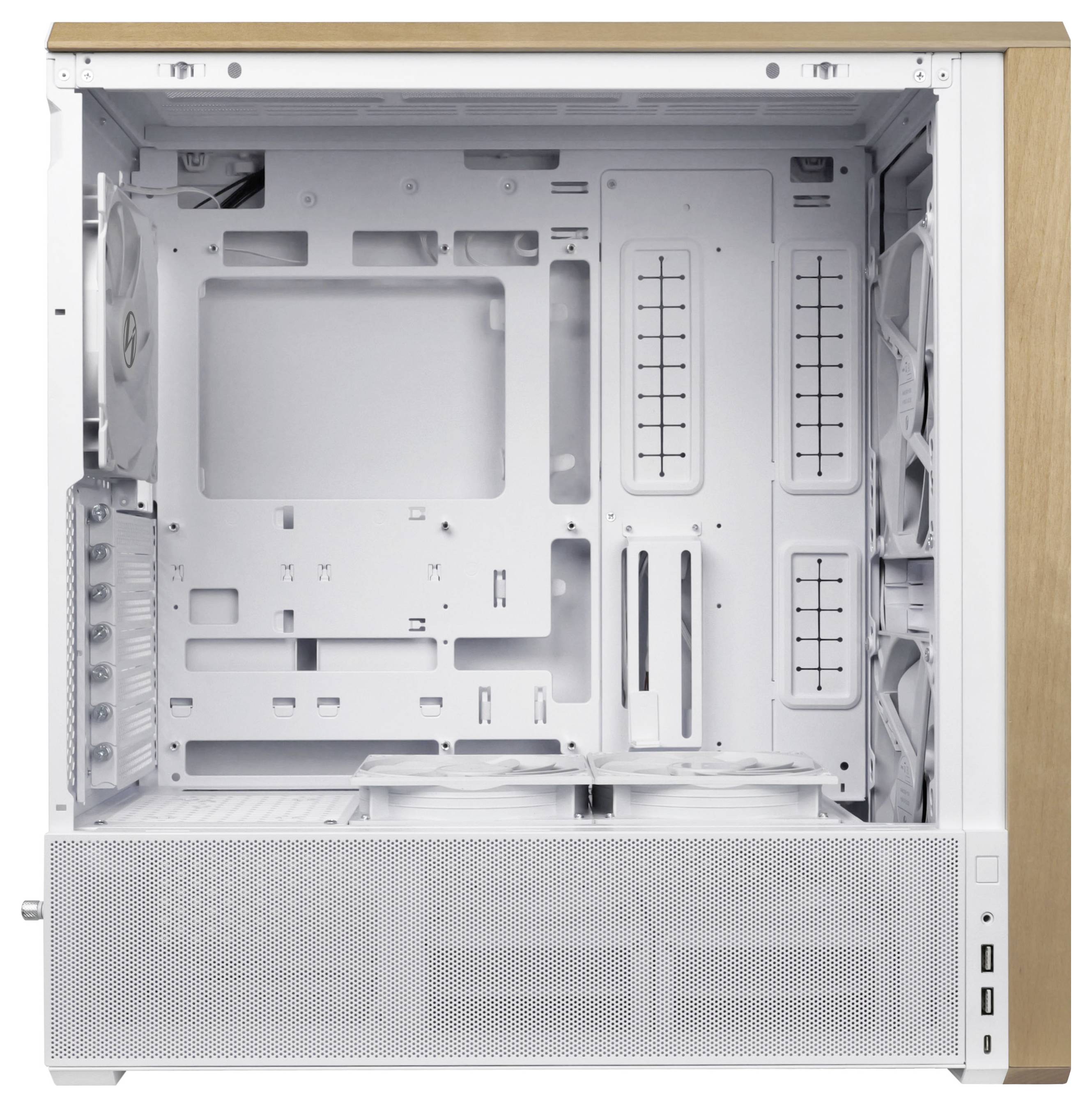 Tour midi Lian Li Lancool 217 Boîtier, Boîtier PC, Boîtier gaming blanc