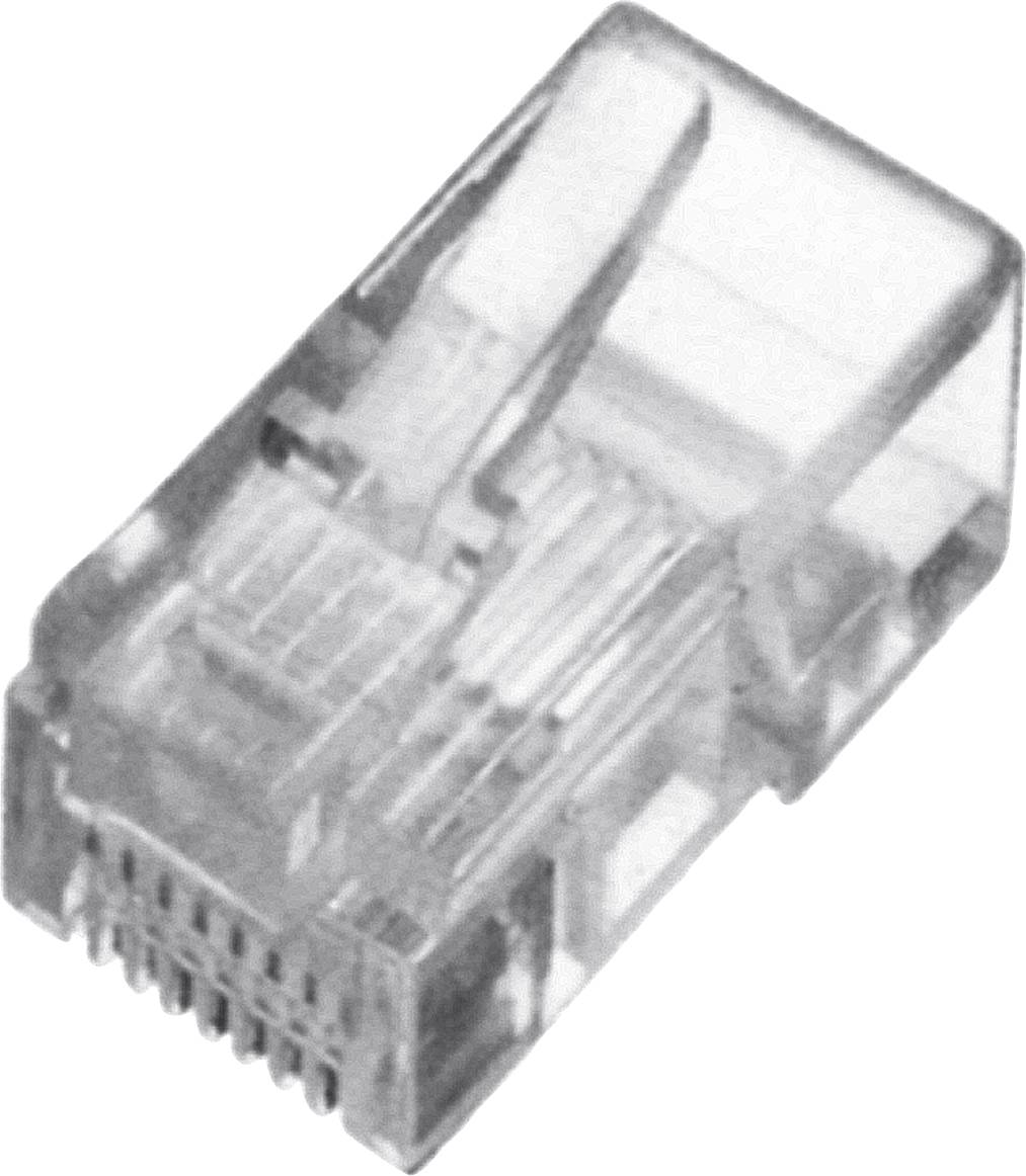 Digitus DN-MO-8-8-SR Connecteur modulaire Digitus pour câble rond, non blindé, 100 pièces DN-MO-8-8-SR Fiche mâle RJ45 Nombre de
