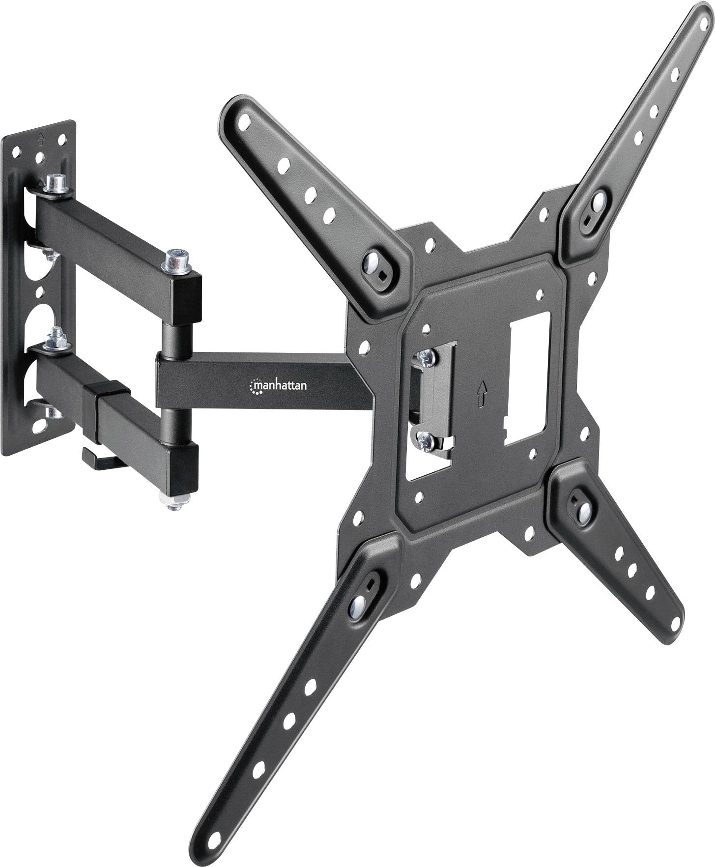 Manhattan Support mural TV pour montage sur équerres, conçu pour TV incurvées, inclinable, pivotable 58,4 cm (23") - 127,0 cm