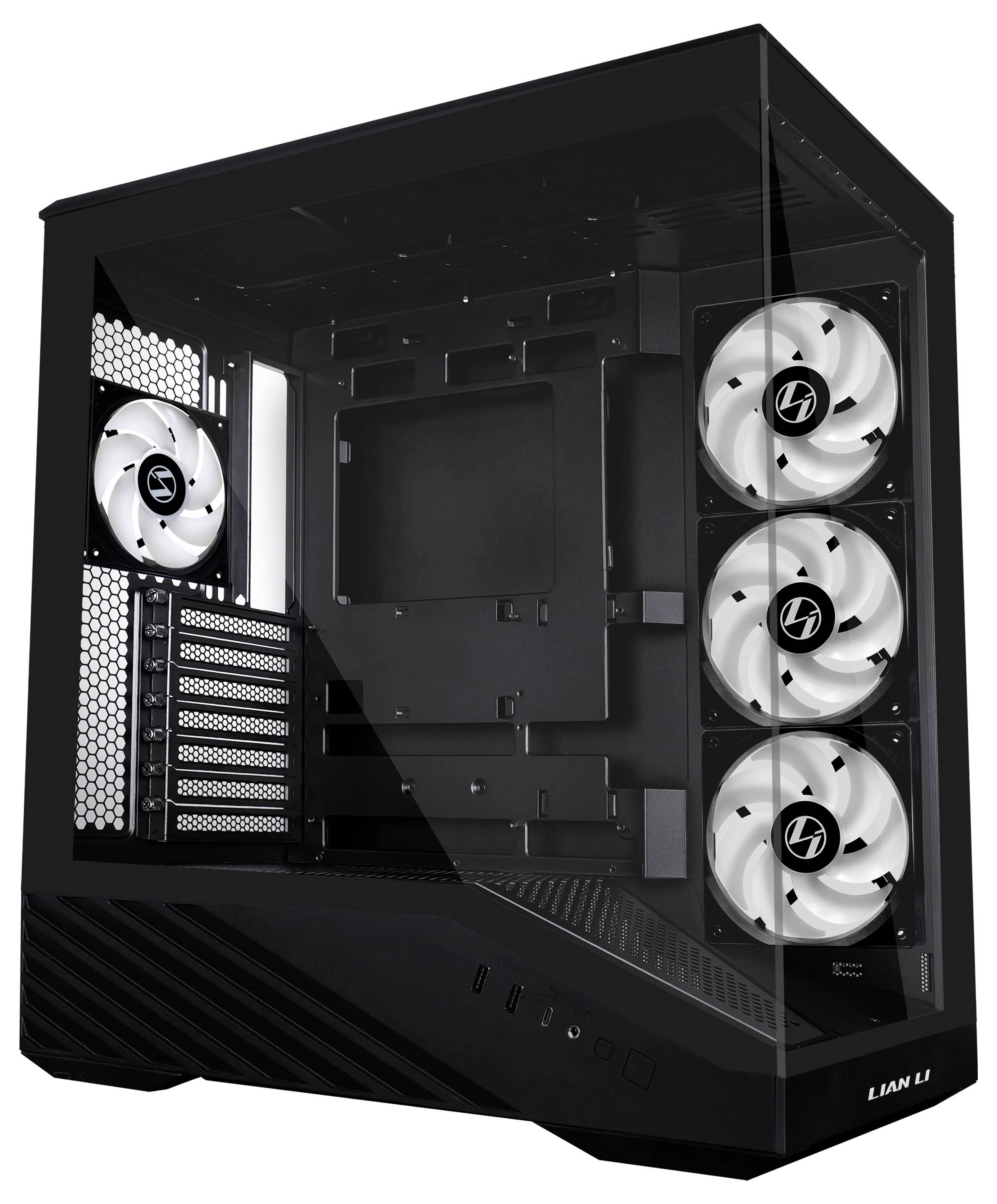 Tour midi Lian Li Vector V100 Boîtier PC, Boîtier, Boîtier gaming noir
