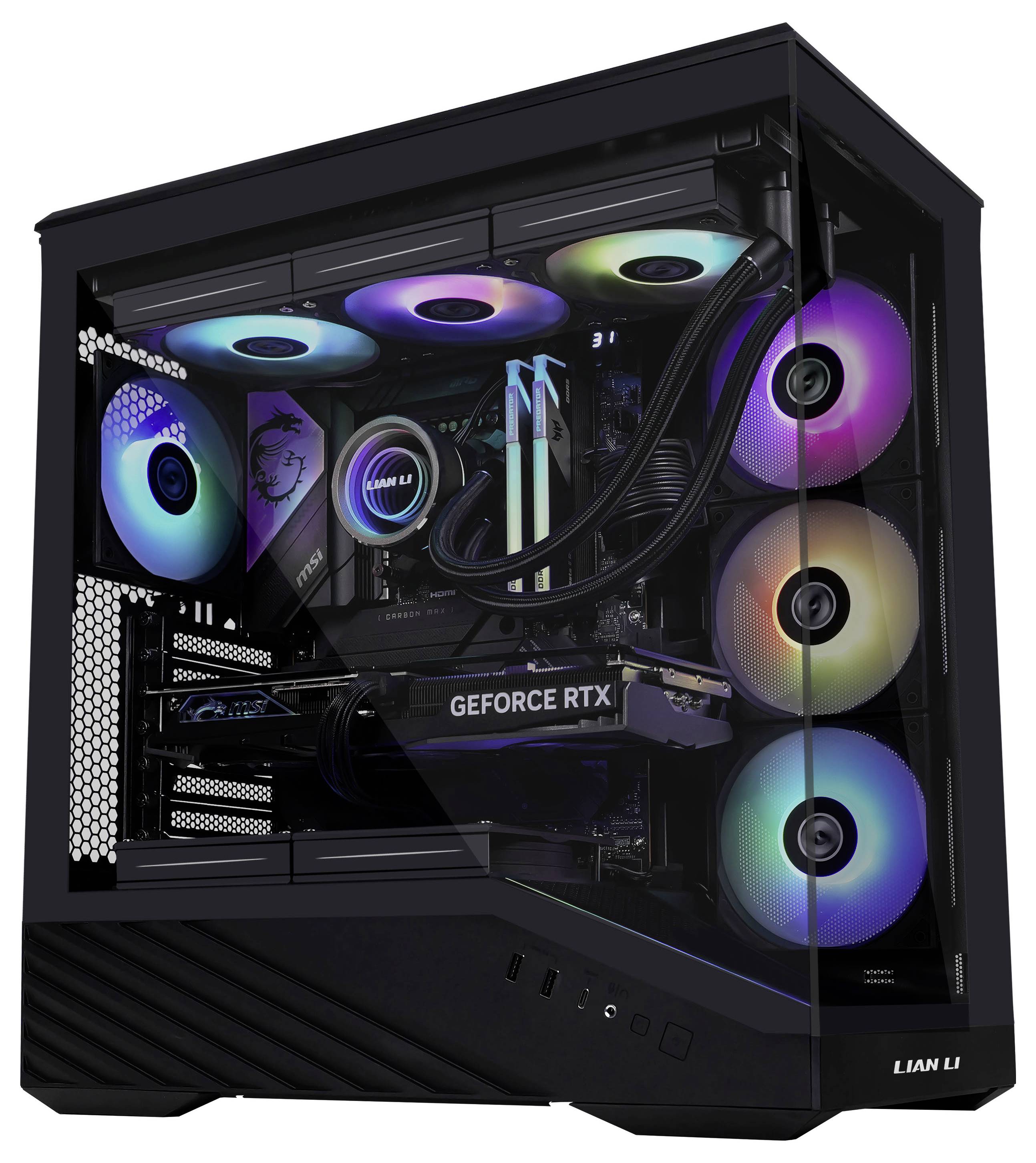 Tour midi Lian Li Vector V100 Boîtier PC, Boîtier, Boîtier gaming noir