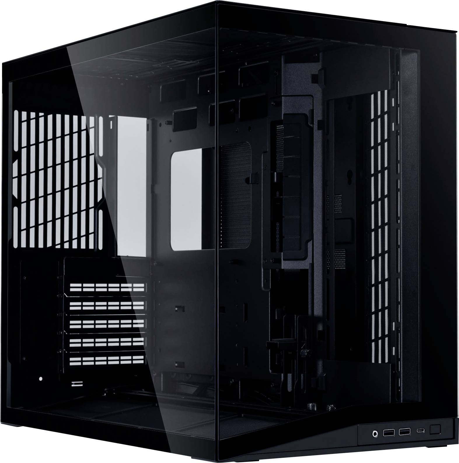 mini-tour Lian Li O11 Dynamic Mini V2 Boîtier PC, Boîtier, Boîtier gaming noir