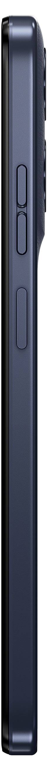 Vue latérale d'un smartphone montrant les boutons de contrôle du volume et le profil fin de l'appareil.