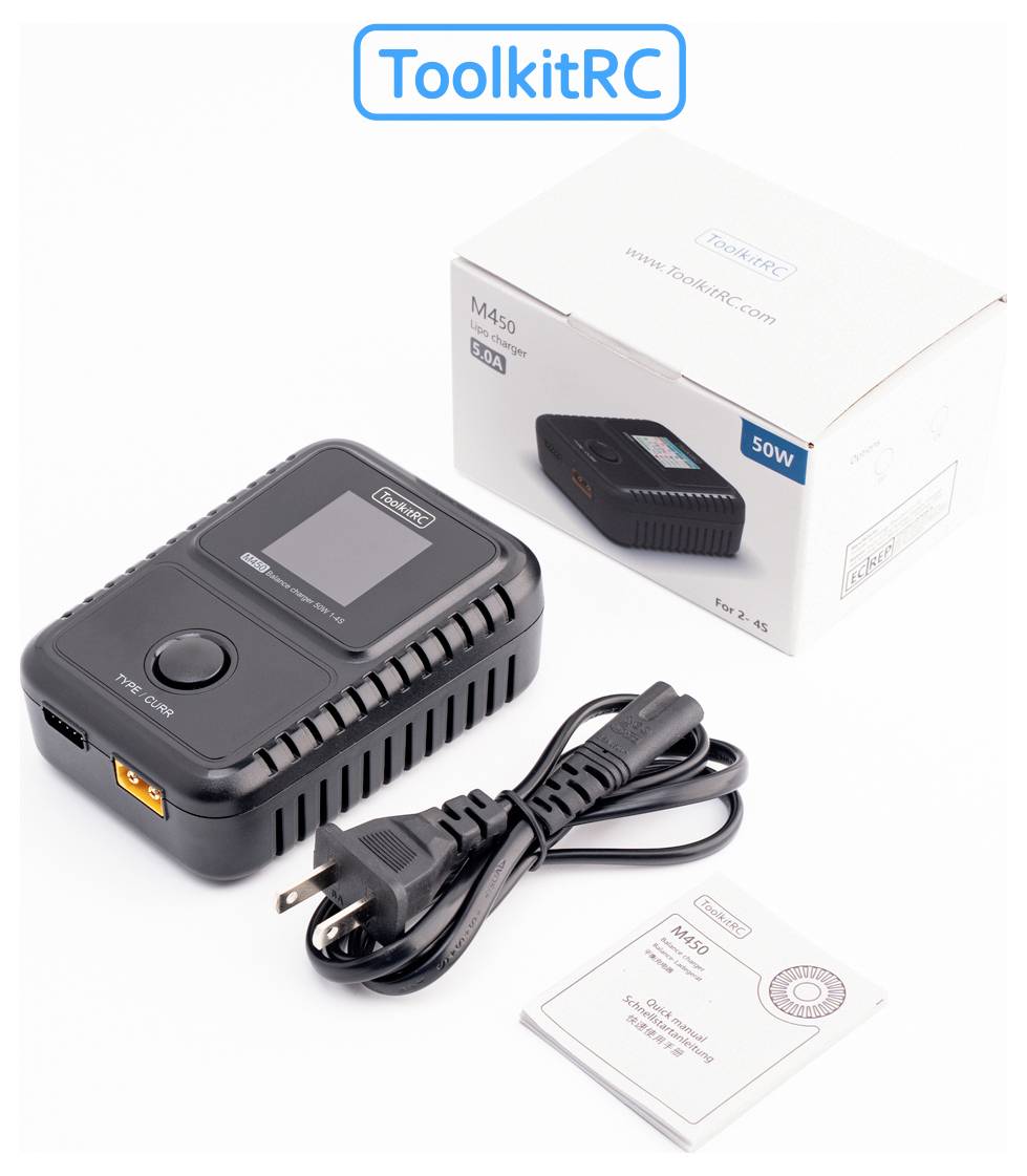 Toolkit RC M450 Chargeur de modélisme Li-polymère, LiHV, LiFe