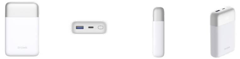 D-Link DPP-101 Powerbank (batterie supplémentaire) 10000 mAh USB-A, USB-C® blanc