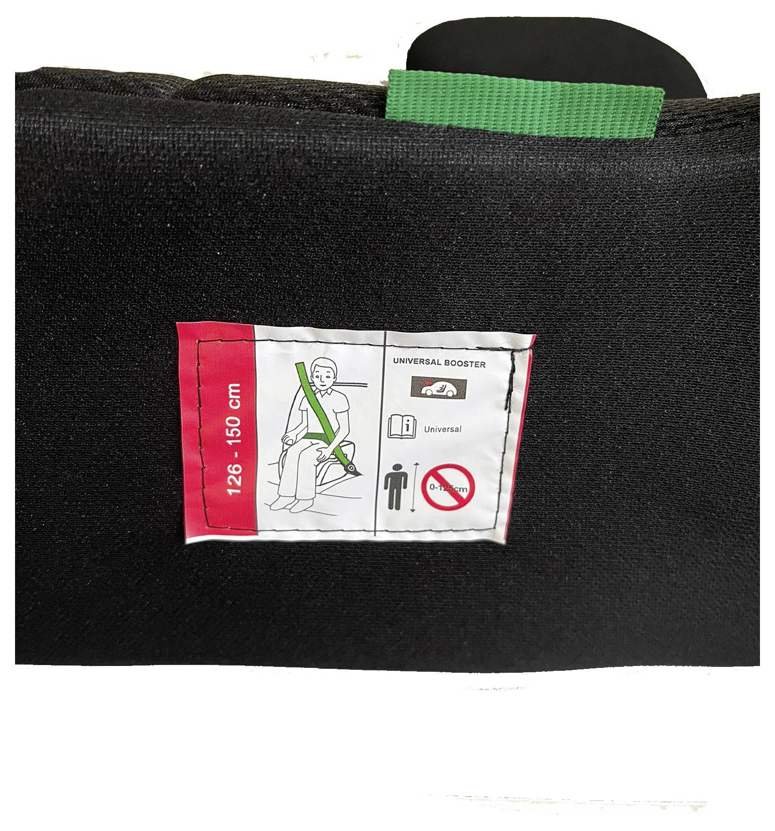 IWH Mario PLUS Kindersitzkissen "schwarz / anthrazit" ECE R129 Siège bébé