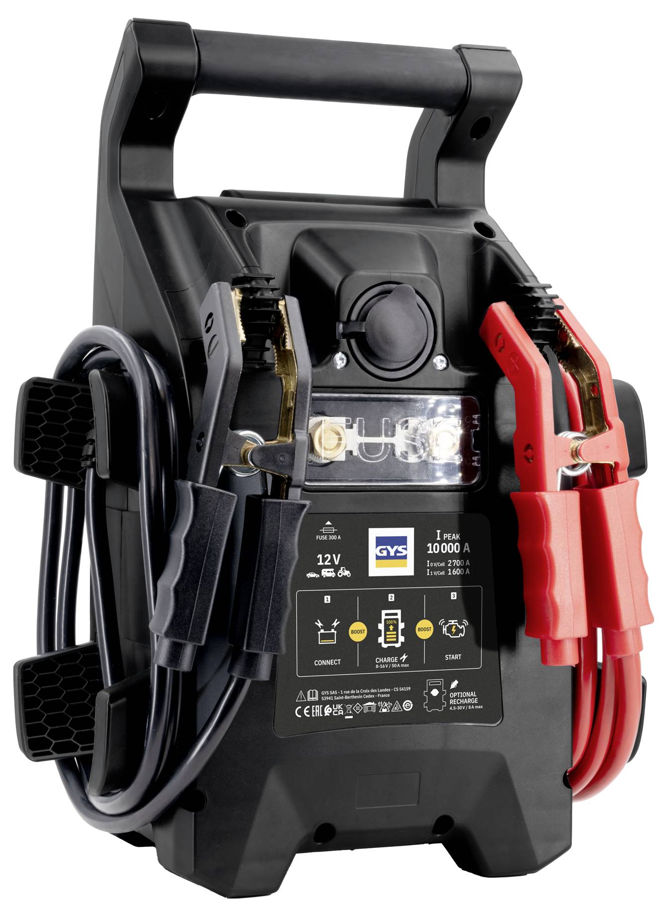 GYS GYSCAP 12V DC/DC BATTERYLESS BOOSTER 087651 Système de démarrage rapide 12 V