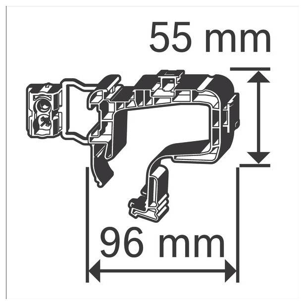 Bosch Professional 1600A032GD Support de câble 1600A032GD 100 pc(s)