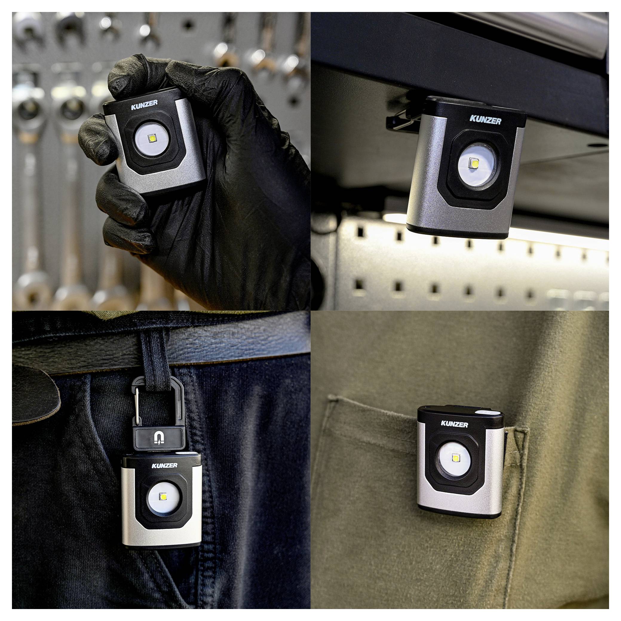 Kunzer PL-002 LED Lampe de travail à batterie à batterie 600 lm