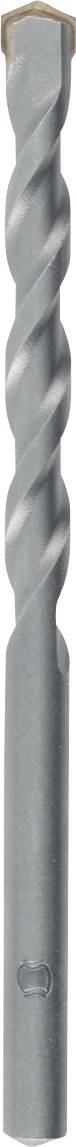Un foret en métal gris avec un design en spirale et une extrémité de coupe, utilisé pour percer des trous dans divers matériaux.