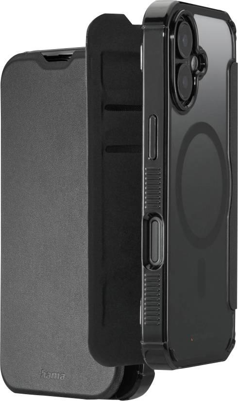 Hama Extreme Protect Étui portefeuille Apple iPhone 17 noir compatible avec MagSafe, chargement par induction 00232380