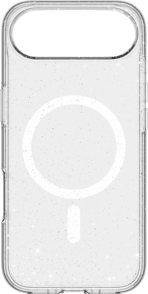 White Diamonds Mag Glitter Coque Apple iPhone Air transparent compatible avec MagSafe 00019083