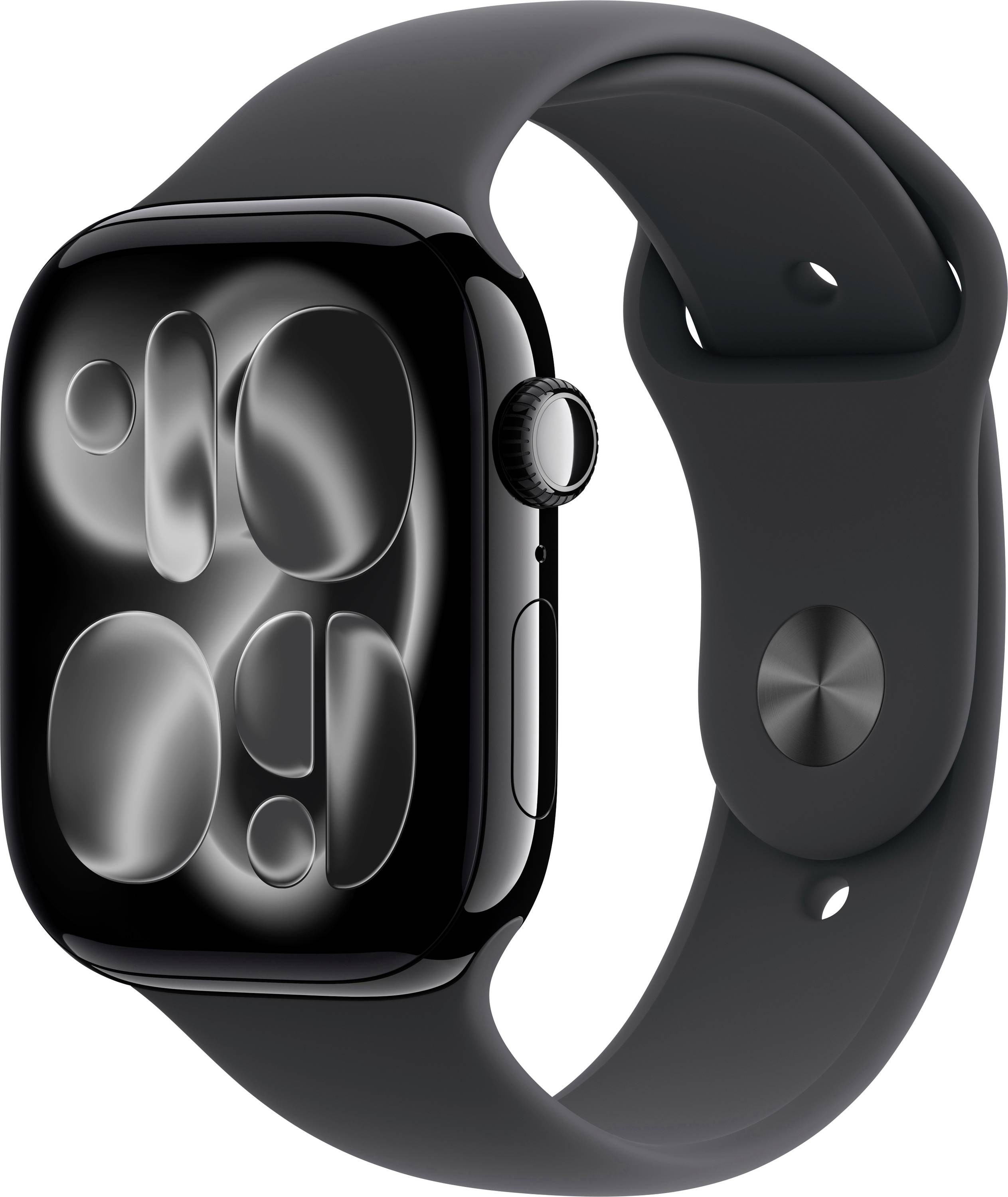 Apple Watch Series 11 GPS 46 mm boîtier en aluminium bracelet de sport noir S/M