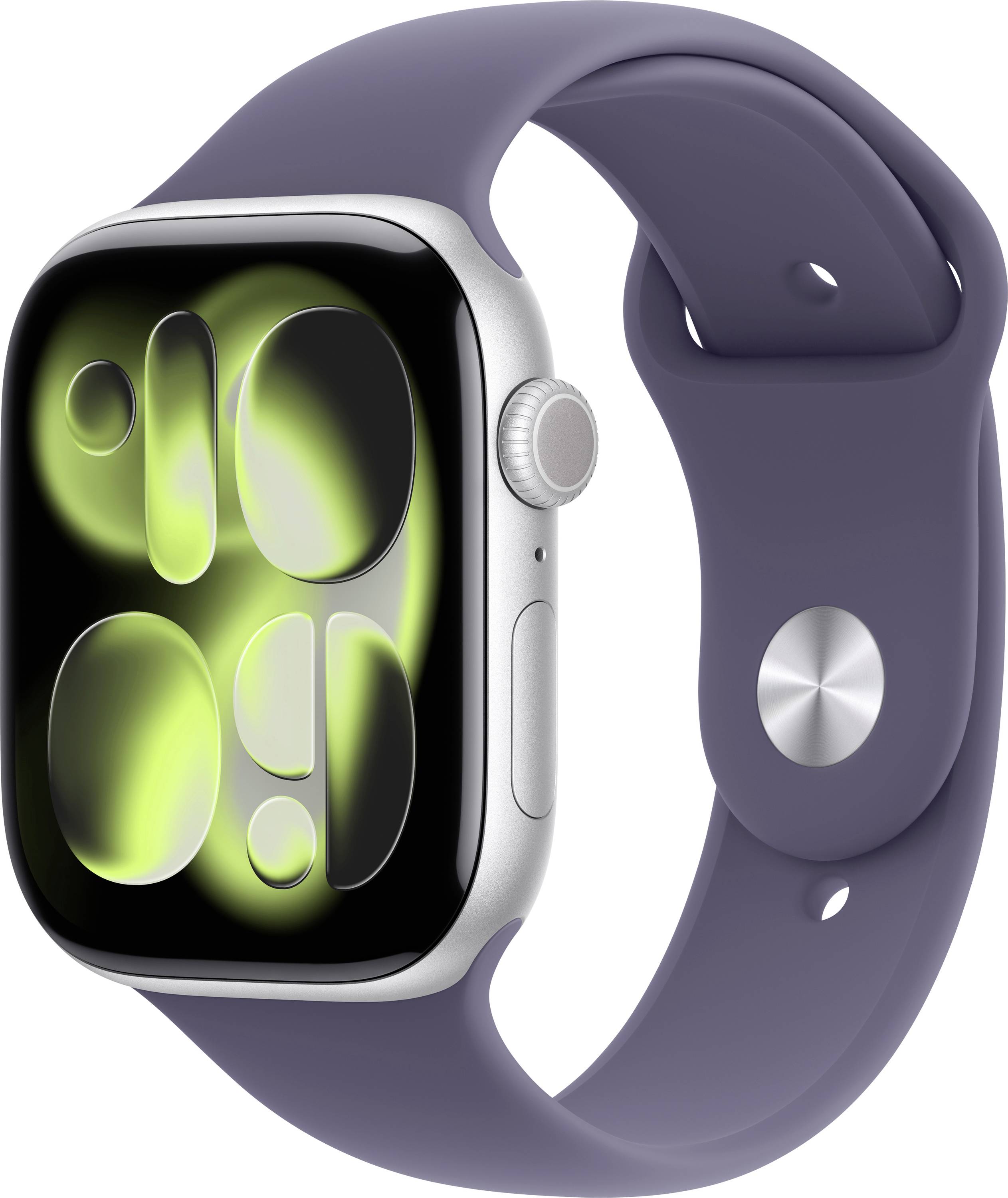 Apple Watch Series 11 GPS 46 mm boîtier en aluminium bracelet de sport violet brumeux M/L
