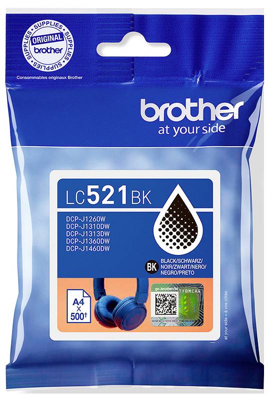 Brother Encre Brother LC521BK - Schwarz - original - K d'origine noir LC521BK