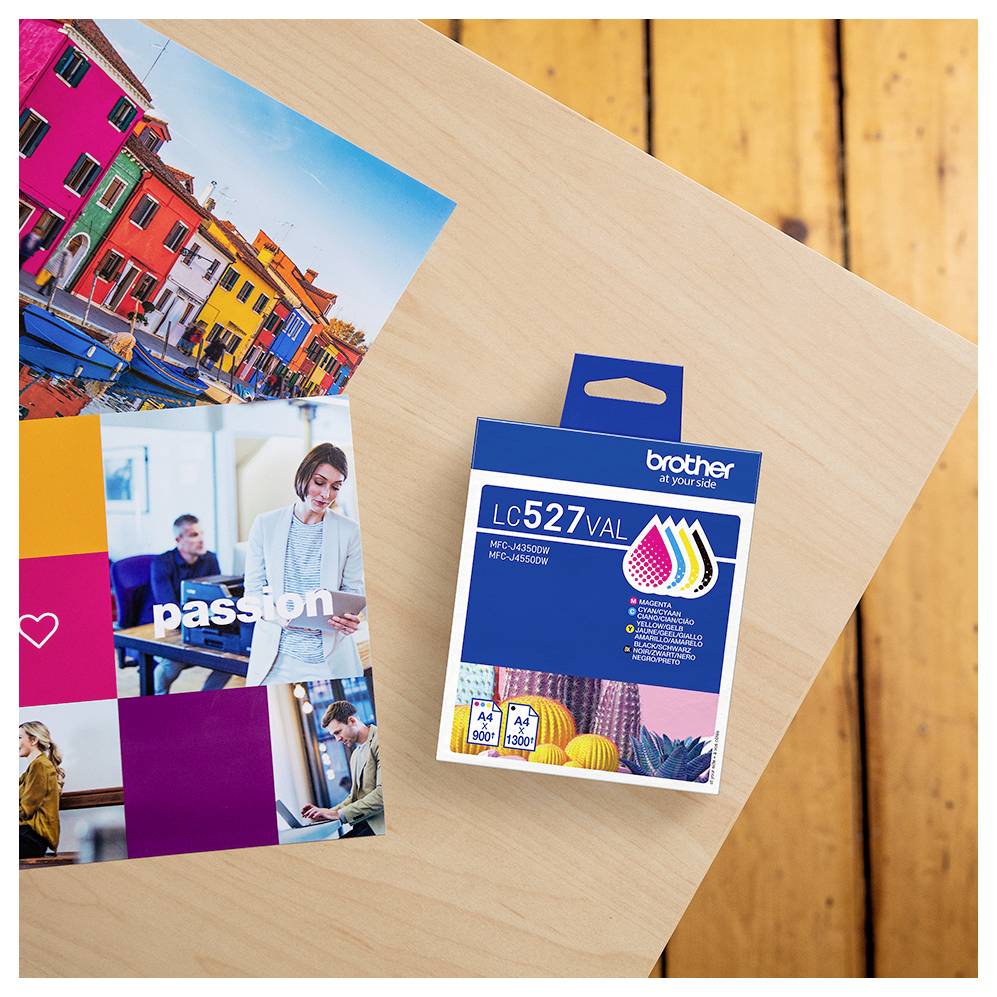 Brother Encre Brother LC527 Value Pack - 4er-Pack - Sc d'origine pack bundle cyan, jaune, magenta, noir LC527VAL