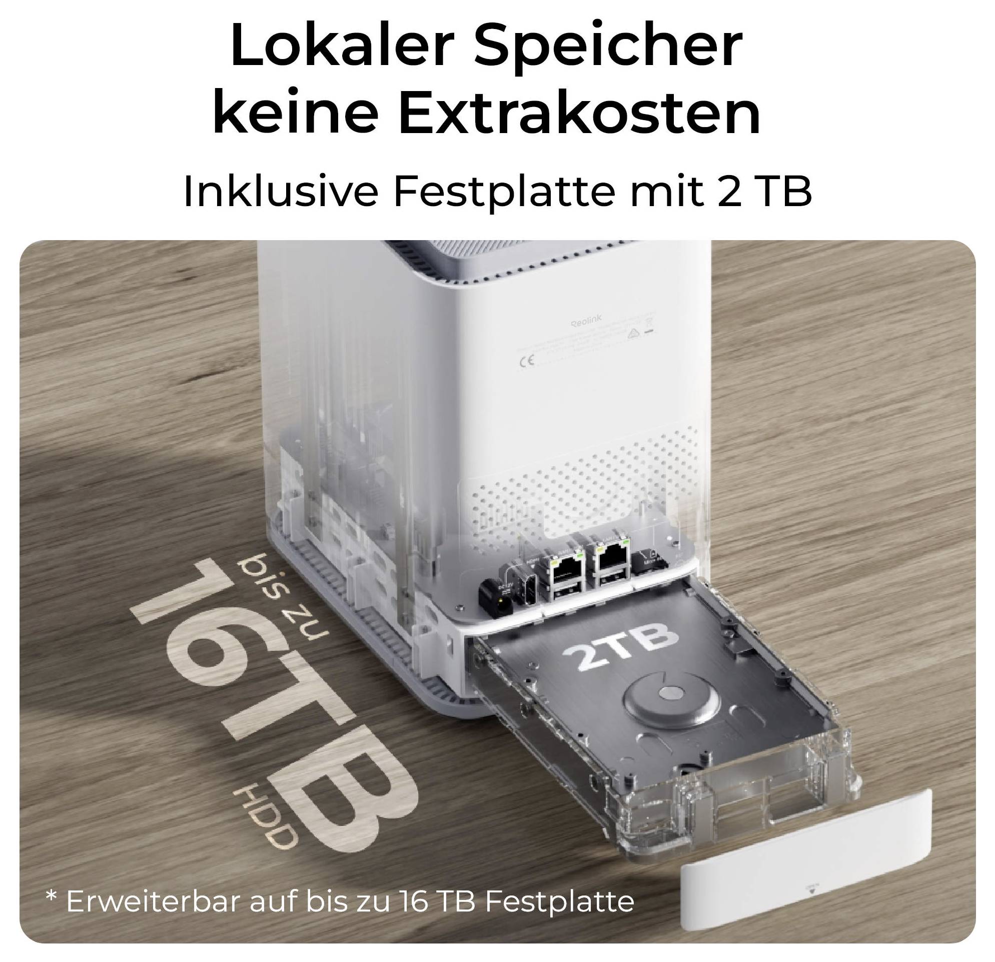 HHP01 Reolink Home Hub P1 Wi-Fi IP Centrale de sécurité