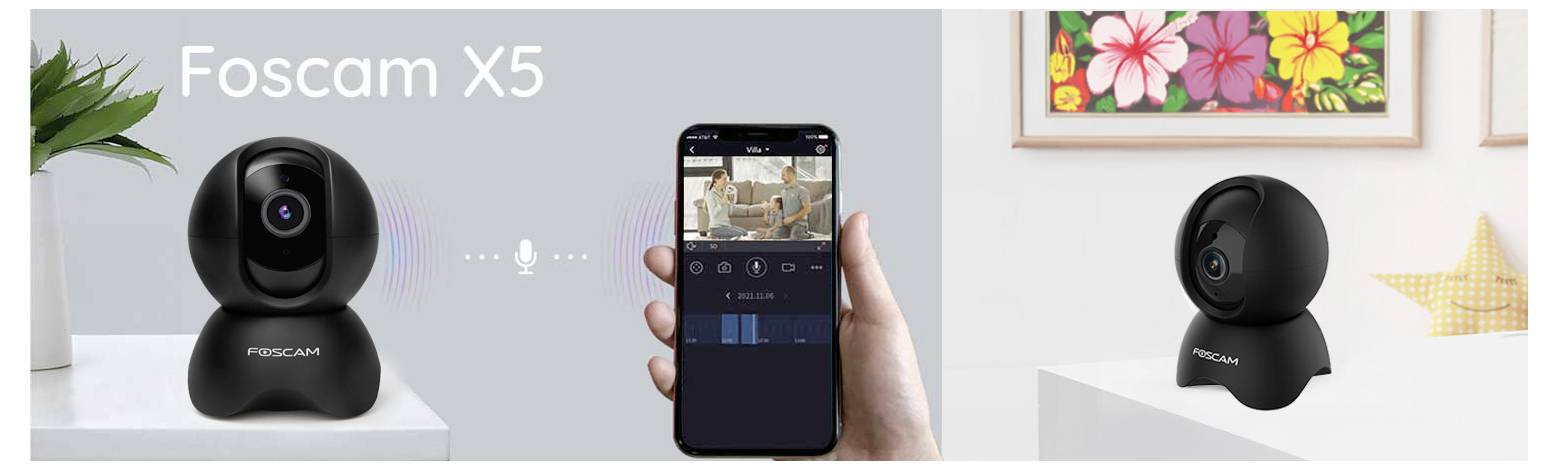 X5 (black) Foscam X5 Wi-Fi IP Caméra de surveillance 2592 x 1944 pixels