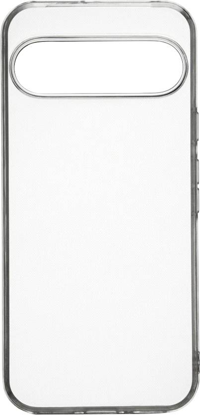 Un étui de smartphone transparent avec une découpe allongée, probablement destinée à la caméra et aux capteurs, conçu pour un modèle de téléphone spécifique.