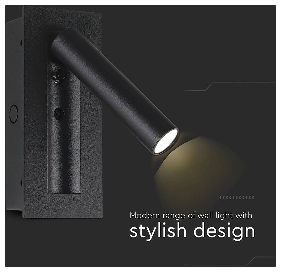 V-TAC 239996 Lampe de chevet 2 W blanc chaud CEE: G (A - G)