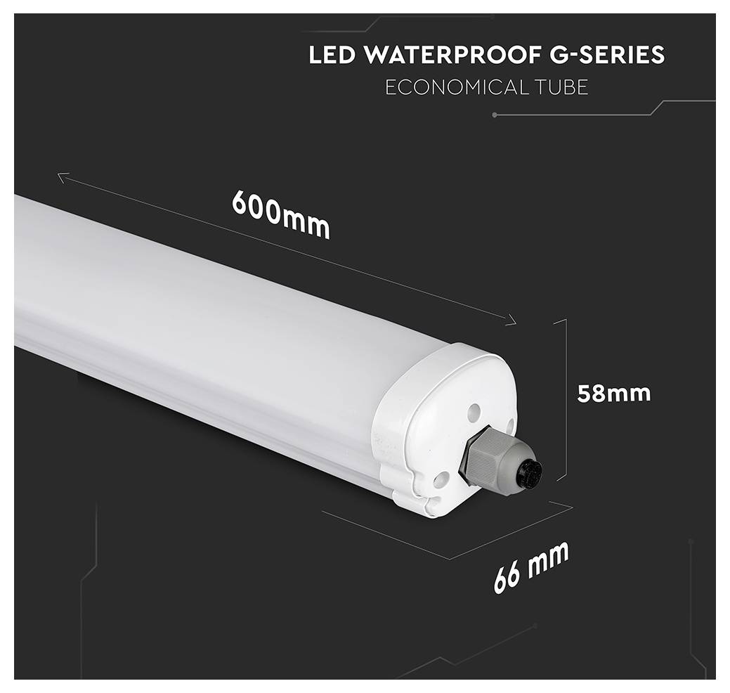V-TAC Tubes LED CEE: E (A - G) blanc lumière du jour 1 pc(s)