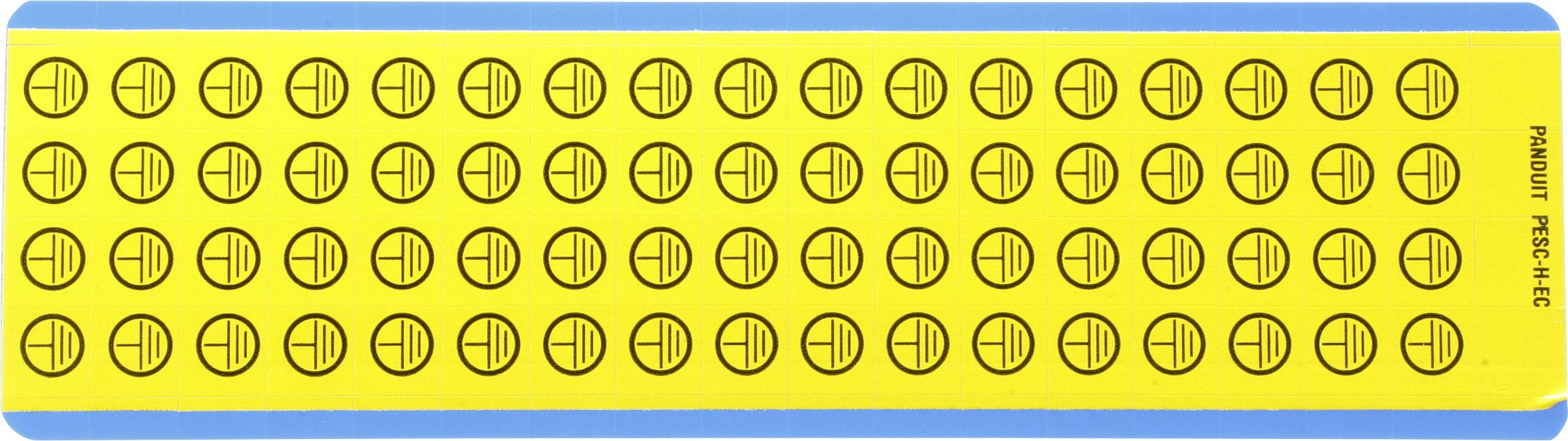 Panduit PESC-H-EC Panneau signalétique Terre (Ø x H) 12.9 mm x 12.9 mm 12.9 mm 68 pc(s)
