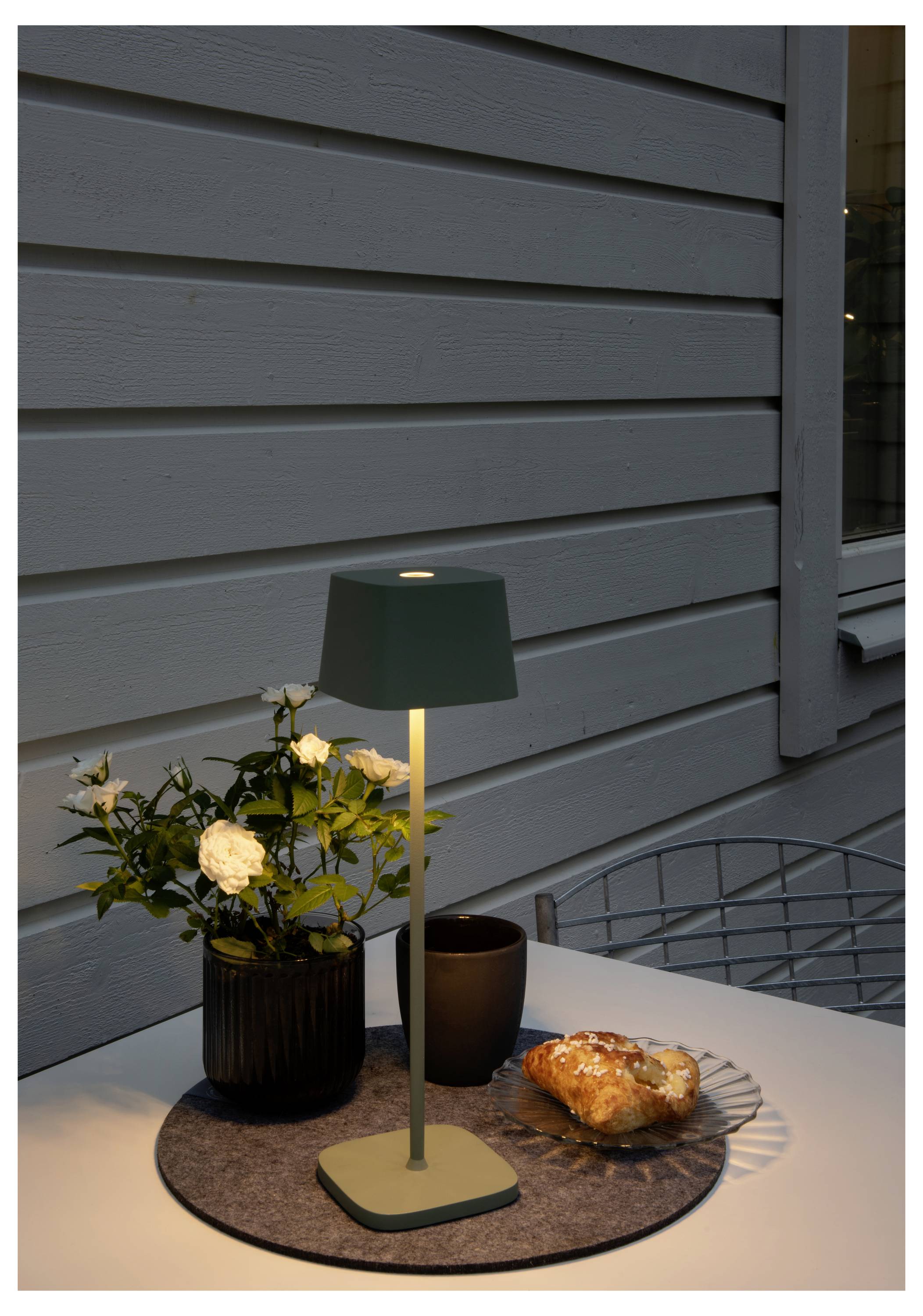 Konstsmide 7814-630 Capri Lampe de poche LED sans fil vert-gris