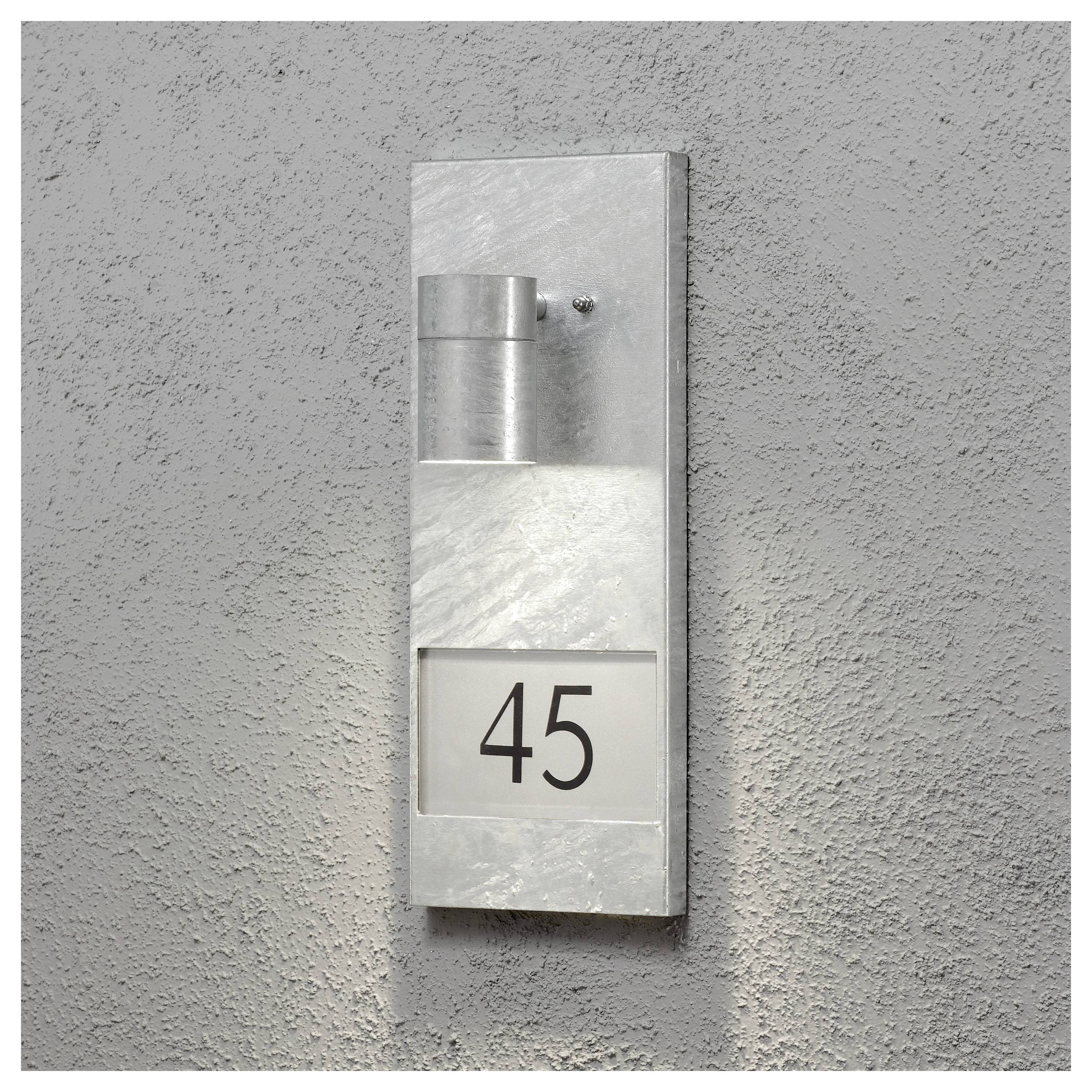 Konstsmide Modena 7655-320 Eclairage pour numéro de maison GU10 35 W Galvanisé