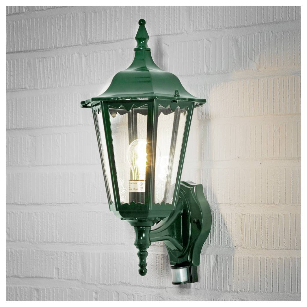 Konstsmide Firenze 7236-600 Applique extérieure avec détecteur de mouvement E27 100 W vert
