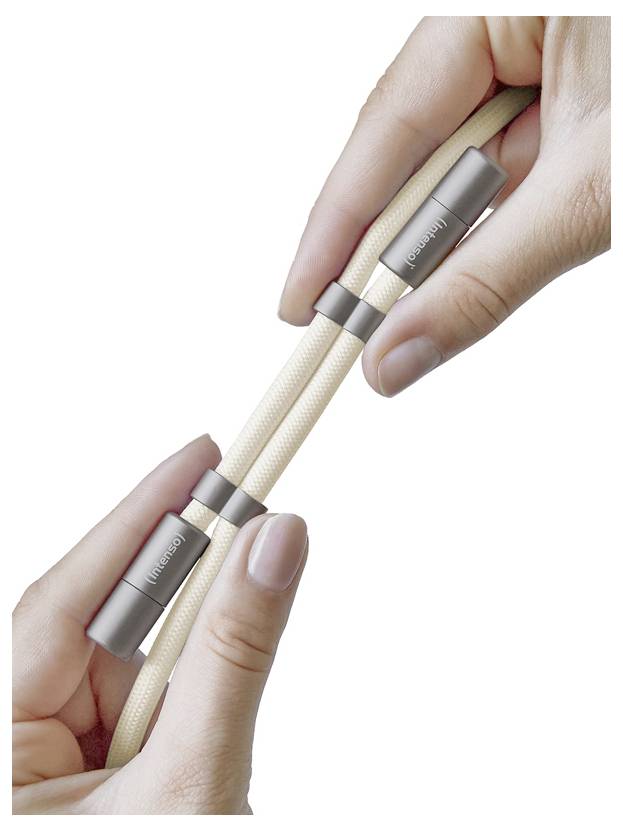 Intenso Câble USB-C USB 2.0 USB-C® mâle, USB-C® mâle 1.65 m beige Chaîne pour téléphone portable 7991001 Câble de données, Câble